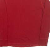 TOMMY HILFIGER Mens T-Shirt Red Long Sleeve M