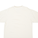 CHAPS RALPH LAUREN Striped Mens T-Shirt Cream V-Neck XL