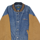 DUBROOKE Appleton Papers Inc Mens Bomber Jacket Blue 90s USA L