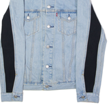 LEVI'S Mens Denim Jacket Blue Colourblock M