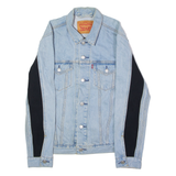 LEVI'S Mens Denim Jacket Blue Colourblock M