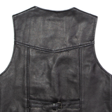 SKINTAN Goldwing Owners Club Of GB Mens Biker Waistcoat Black Leather M