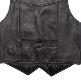 SKINTAN Goldwing Owners Club Of GB Mens Biker Waistcoat Black Leather M