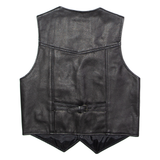 SKINTAN Goldwing Owners Club Of GB Mens Biker Waistcoat Black Leather M