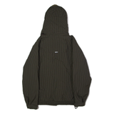 BILLABONG Womens Ski Jacket Brown Hooded Pinstripe UK 8