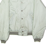 BIRDIE Cascade County K-9 Academy Mens Bomber Jacket Grey Nylon 80s USA M