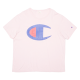 CHAMPION Mens T-Shirt Pink L