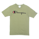 CHAMPION Mens T-Shirt Green S