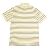 TOMMY HILFIGER Mens Polo Shirt Yellow Striped 2XL