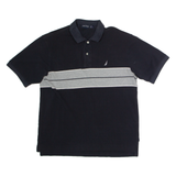 NAUTICA Mens Polo Shirt Black L