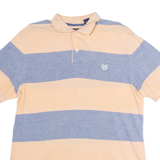 CHAPS Mens Polo Shirt Pink Striped M