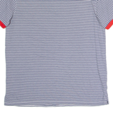 CALVIN KLEIN Mens Polo Shirt Black Striped M