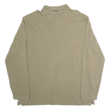 NAUTICA Mens Polo Shirt Green Long Sleeve XL