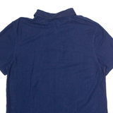 CALVIN KLEIN Mens Polo Shirt Blue Striped L