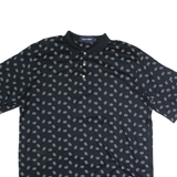 POLO RALPH LAUREN Mens Polo Shirt Black Polka Dot L