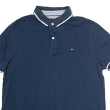 TOMMY HILFIGER Mens Polo Shirt Blue M
