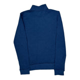 Polo By Ralph Lauren 1/4 Zip - Large Blue Cotton