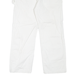 DICKIES Carpenter Workwear Mens Trousers White Regular Straight W30 L26