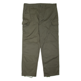 BLUE RIVER Cargo Mens Trousers Green Relaxed Tapered W42 L32