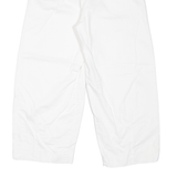 BENETTON Womens Trousers White Relaxed Tapered W24 L22