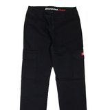 DICKIES Cargo Workwear Womens Trousers Black Slim Straight W29 L30