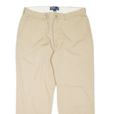 POLO RALPH LAUREN Chino Mens Trousers Beige Regular Tapered W36 L30