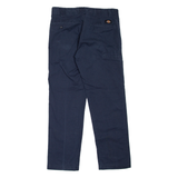 DICKIES Workwear Womens Trousers Blue Slim Tapered W30 L30