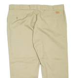DICKIES Altered Workwear Mens Trousers Beige Relaxed Tapered W42 L25