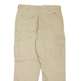 DICKIES Cargo Workwear Mens Trousers Beige Loose Straight W36 L30