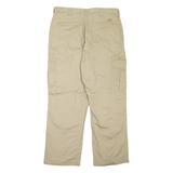 DICKIES Cargo Workwear Mens Trousers Beige Loose Straight W36 L30