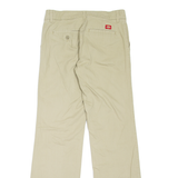 DICKIES Workwear Womens Trousers Beige Relaxed Straight W28 L31