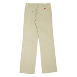 DICKIES Workwear Womens Trousers Beige Relaxed Straight W28 L31