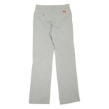 DICKIES Workwear Womens Trousers Grey Relaxed Straight W30 L32