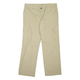 DICKIES Cargo Workwear Womens Trousers Beige Relaxed Straight W36 L30