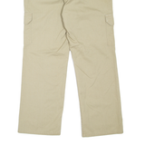 DICKIES Cargo Workwear Womens Trousers Beige Relaxed Straight W36 L30