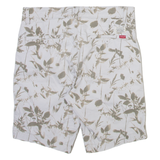 LEVI'S Mens Chino Shorts White Floral M W30