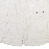 RALPH LAUREN Womens Cargo Shorts White M W30