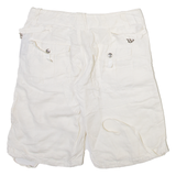 RALPH LAUREN Womens Cargo Shorts White M W30
