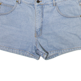Womens Denim Shorts Blue L W34