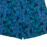 SPEED WAY Mens Swimming Shorts Blue Floral M W28