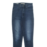 LEVI'S Womens Jeans Blue Regular Tapered Stone Wash W26 L30