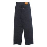 LEVI'S Womens Jeans Black Regular Straight W23 L27