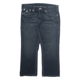 TRUE RELIGION Mens Jeans Blue Regular Straight Stone Wash W38 L28