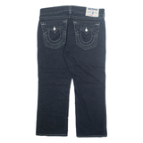 TRUE RELIGION Mens Jeans Blue Regular Straight Stone Wash W38 L28