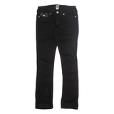 TRUE RELIGION Womens Jeans Black Regular Straight W28 L32