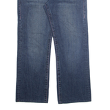 TRUE RELIGION Mens Jeans Blue Regular Straight Stone Wash W32 L27