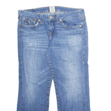 TRUE RELIGION Mens Jeans Blue Regular Straight Stone Wash W32 L27