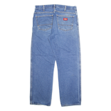 DICKIES Mens Jeans Blue Regular Straight Stone Wash W32 L29