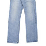 LEVI'S 514 Jeans Distressed Mens Blue Slim Straight Stone Wash W30 L32