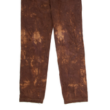 RAGGED Tie-Dye Womens Jeans Brown Slim Tapered Acid Wash W26 L28